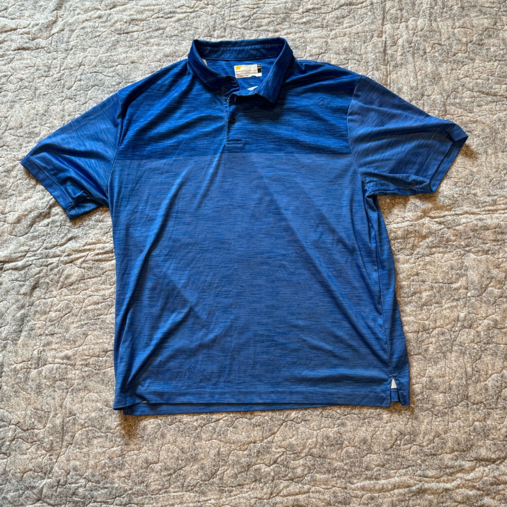 Nicklaus XXL Men’s Blue Polo. Staydri Design.